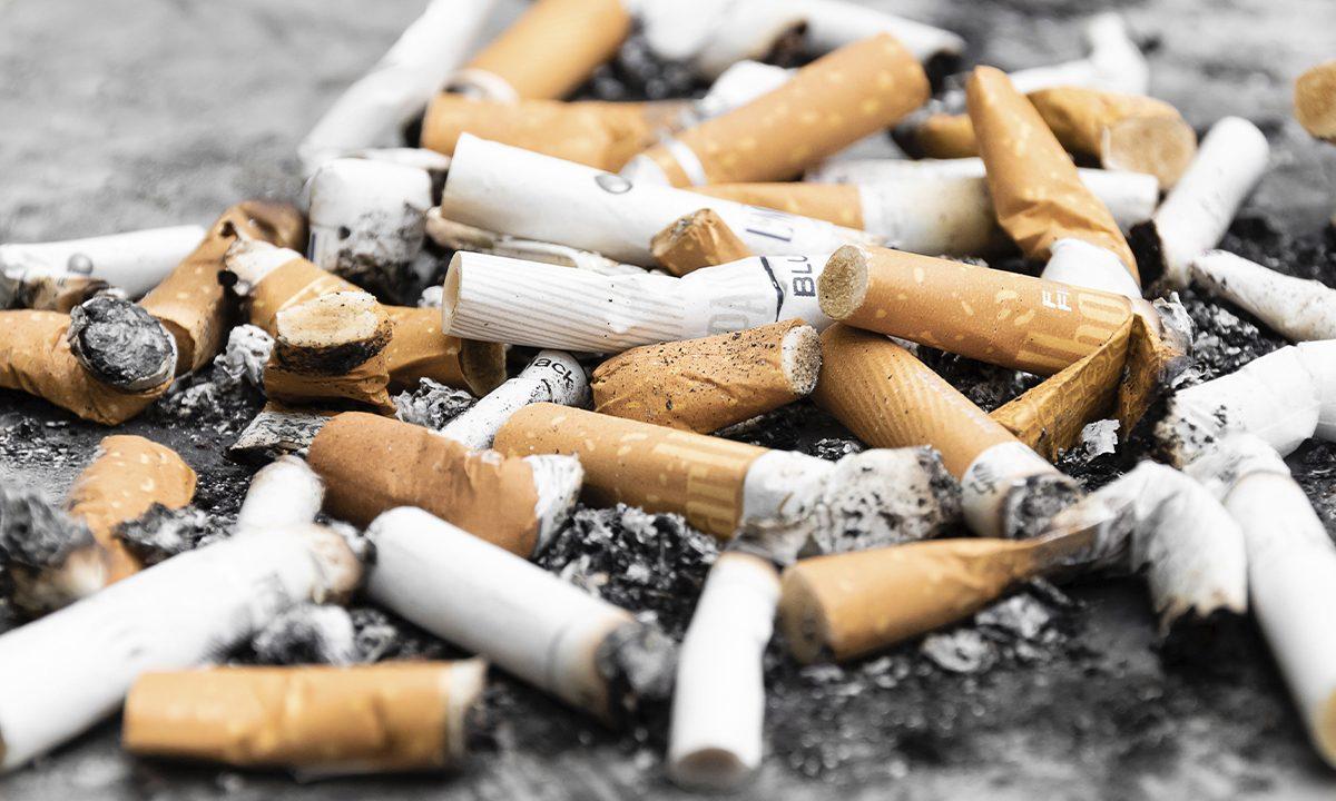Cigarette butts in a stock photograph. (Paweł Czerwiński/Unsplash)
