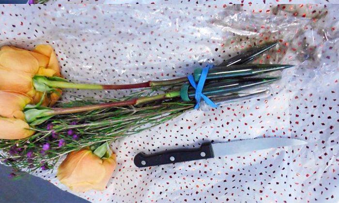 Airport Security Finds Passenger Carrying a Knife in Bunch of Flowers