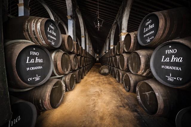 Sherry is blended and aged with a unique process called the solera system. (Courtesy of Bodegas Lustau)