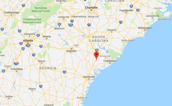 Colleton County, South Carolina. (Screenshot/Google Maps)