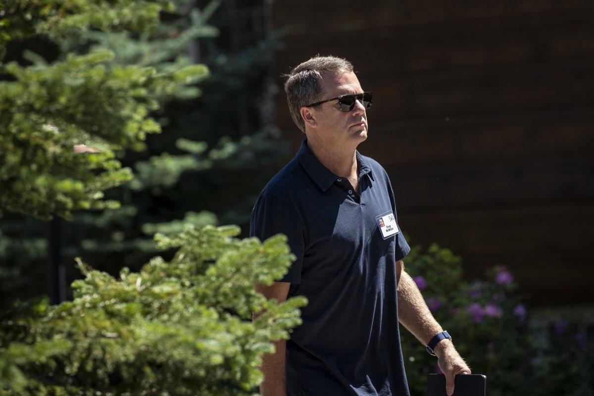 Doug McMillon, president and CEO of Walmart, attends the annual Allen & Company Sun Valley Conference, Idaho, on July 12, 2019. (Drew Angerer/Getty Images)