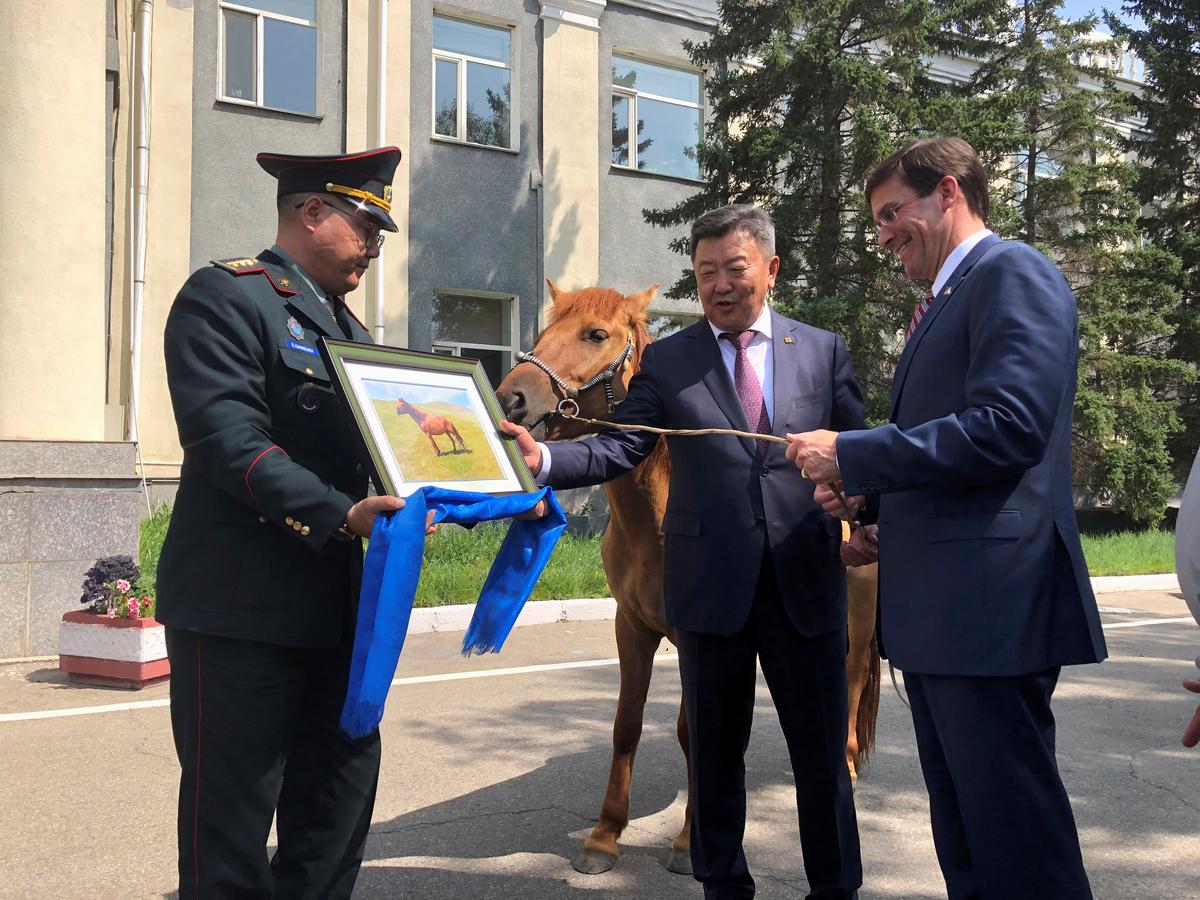 With an Eye on China, Russia and a Horse, Pentagon Chief Visits Mongolia