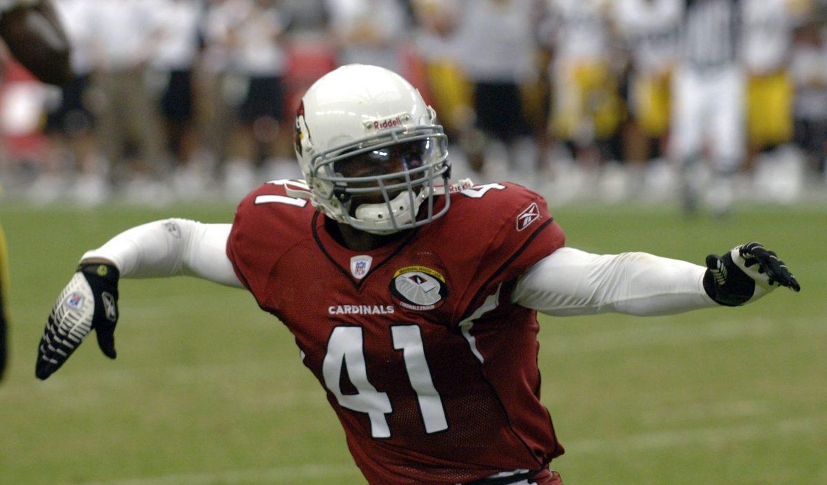 Arizona Cardinals safety Jack Brewer during a game in 2006. (Al Messerschmidt/Getty Images)