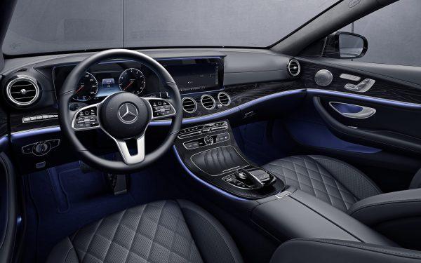 Digital tech dominates the dash with two wide screen displays. (Courtesy of Mercedes-Benz)