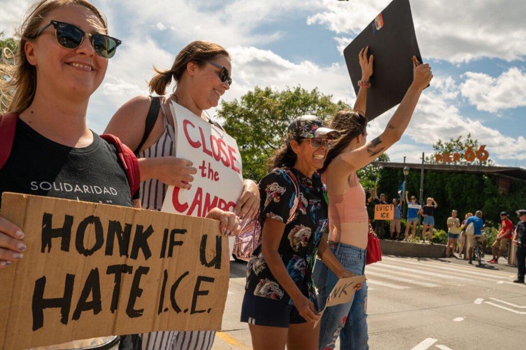 Police Arrest 100 Anti-ICE Protesters Blocking West Side Highway in New York City