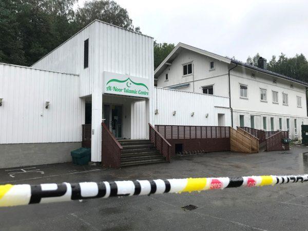 The al-Noor Islamic Centre mosque in Sandvika, Norway, on Aug. 11, 2019. (Lefteris Karagiannopoulos/Reuters)