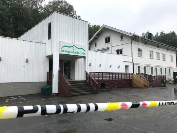 A view of the al-Noor Islamic Centre mosque in Sandvika, Norway, on Aug 11, 2019. (Reuters/Lefteris Karagiannopoulos)