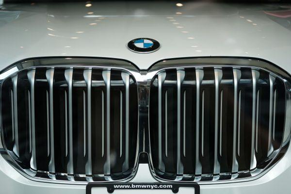 A BMW in a showroom in Manhattan on Aug. 1, 2019. (Spencer Platt/Getty Images)