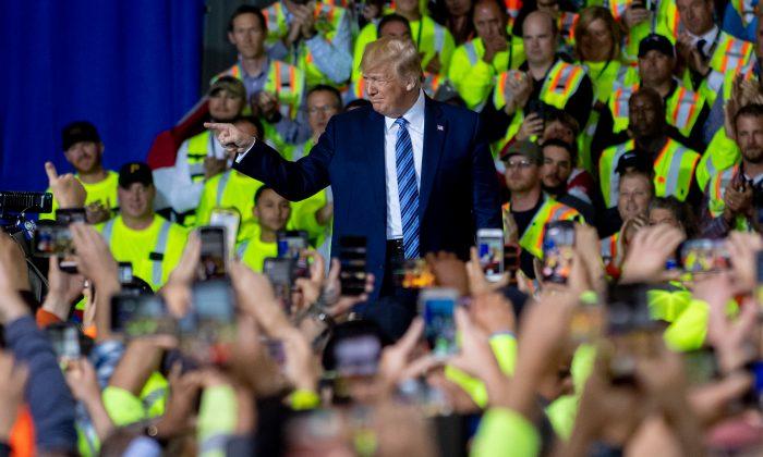 Trump Pledges to Continue Growing Energy Production, Manufacturing Jobs