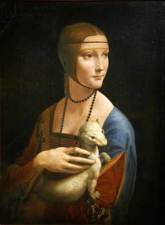 Lady with an Ermine by Leonardo da Vinci. (Public Domain)—