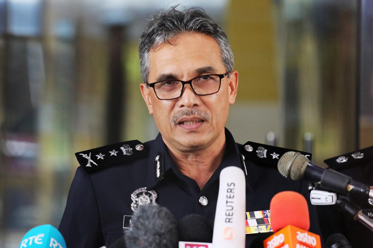 Negeri Sembilan State Police Chief Mohamad Mat Yusop speaks during a news conference at Negeri Sembilan Police Headquaters in Seremban, Malaysia, on Aug. 15, 2019. (Reuters/Lim Huey Teng)