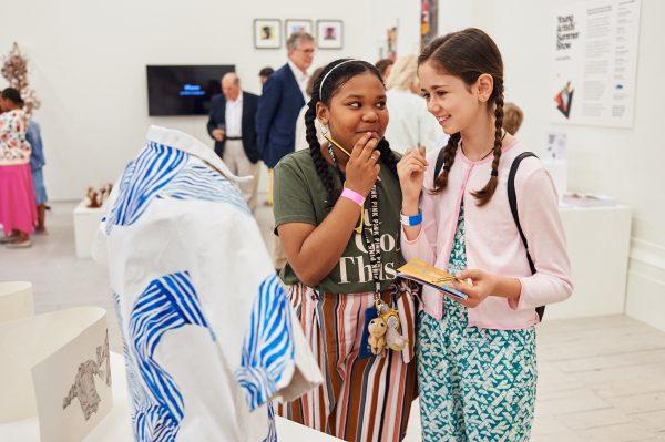 Children at the Young Artists' Summer Show at the Royal Academy of Arts in London. (JustineTrickett/Royal Academy of Arts)