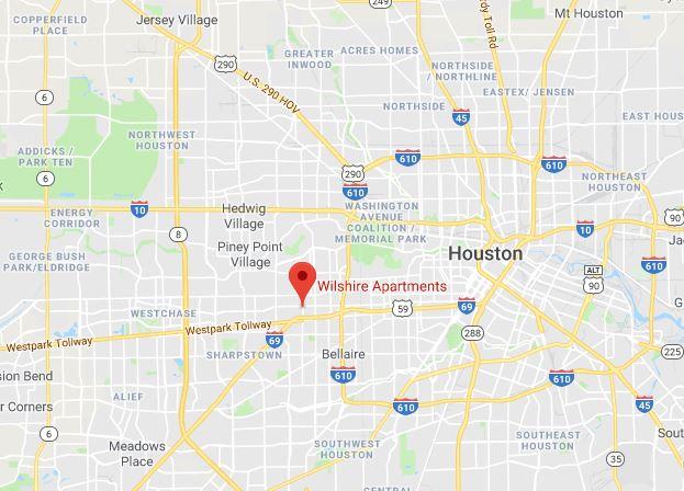 The location of the car accident in Houston, Texas on Aug. 15, 2019. (Google Maps)