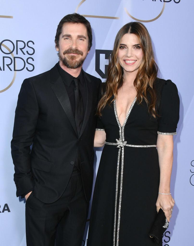 Christian Bale and Sibi Blazic attend the 25th Annual Screen Actors Guild Awards at The Shrine Auditorium. (©Getty Images | <a href="https://www.gettyimages.com/detail/news-photo/christian-bale-and-sibi-blazic-attend-25th-annual-screen-news-photo/1125531066">Jon Kopaloff</a>)