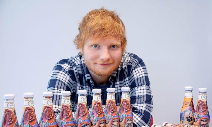 Ed Sheeran Design Heinz Ketchup Bottle Sells for 1,500 Pounds