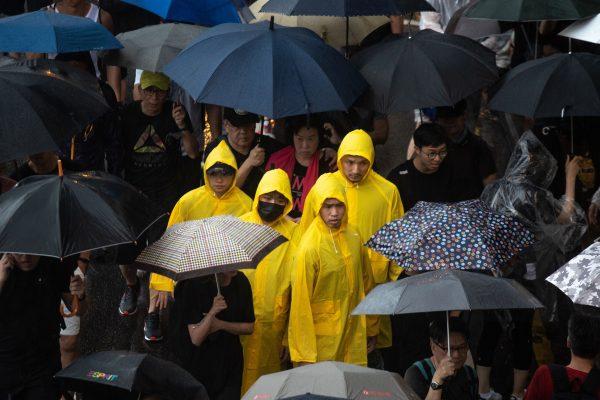 Protesters march during a rally from Victoria Park in the latest opposition to a planned extradition law in Hong Kong on Aug. 18, 2019. (Philip Fong/AFP/Getty Images)