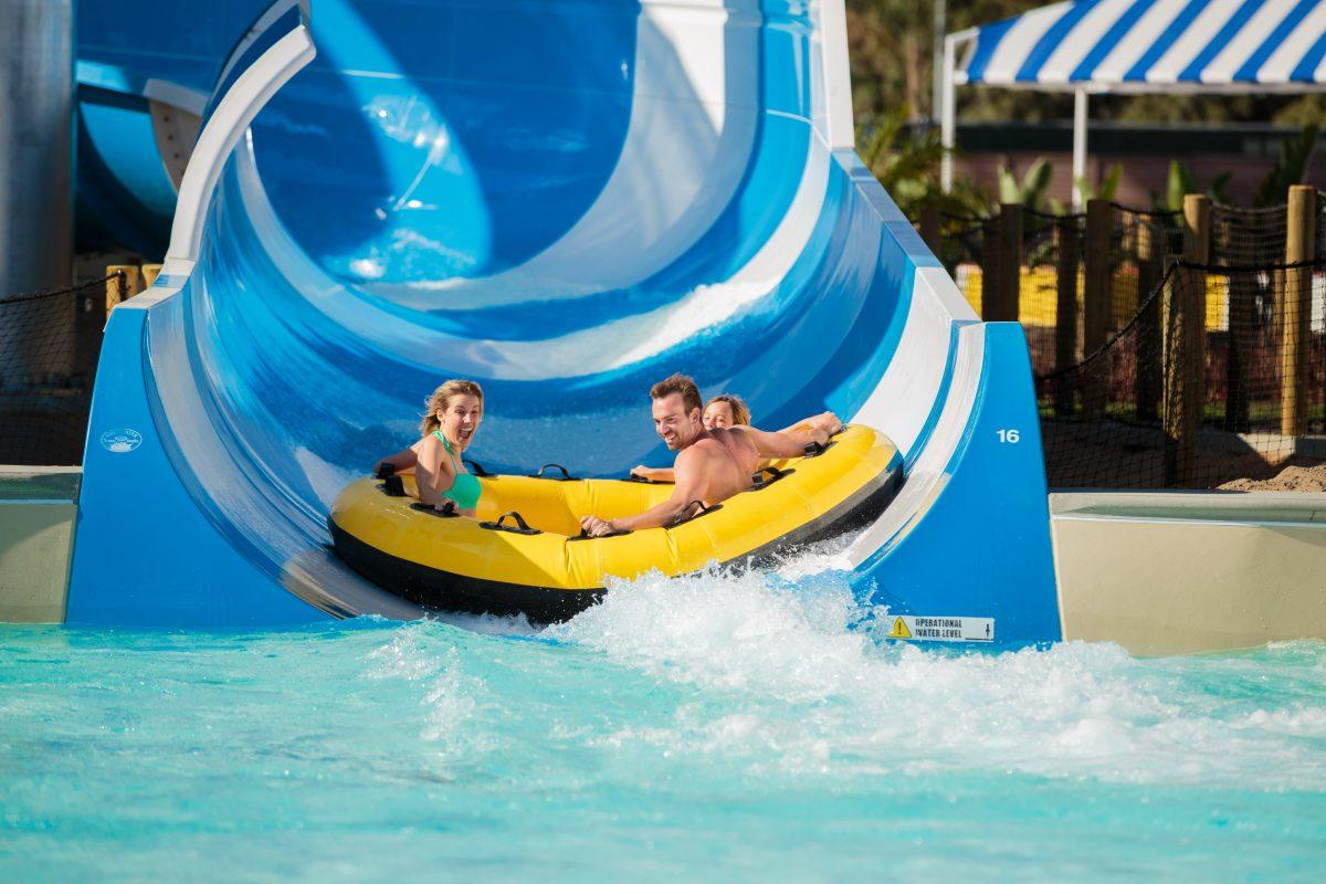 The Wedge water slide at Knott's Soak City. (Courtesy of Knott's Berry Farms)