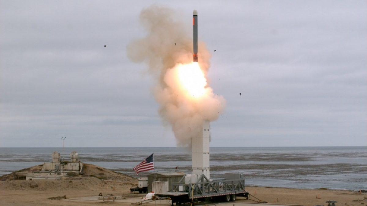 The United States tested an intermediate-range missile in California on Aug. 19, 2019. (Defense Department)