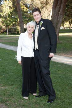 Shane Robinson with his grandmother on his wedding day. (Courtesy of Lori Robinson)
