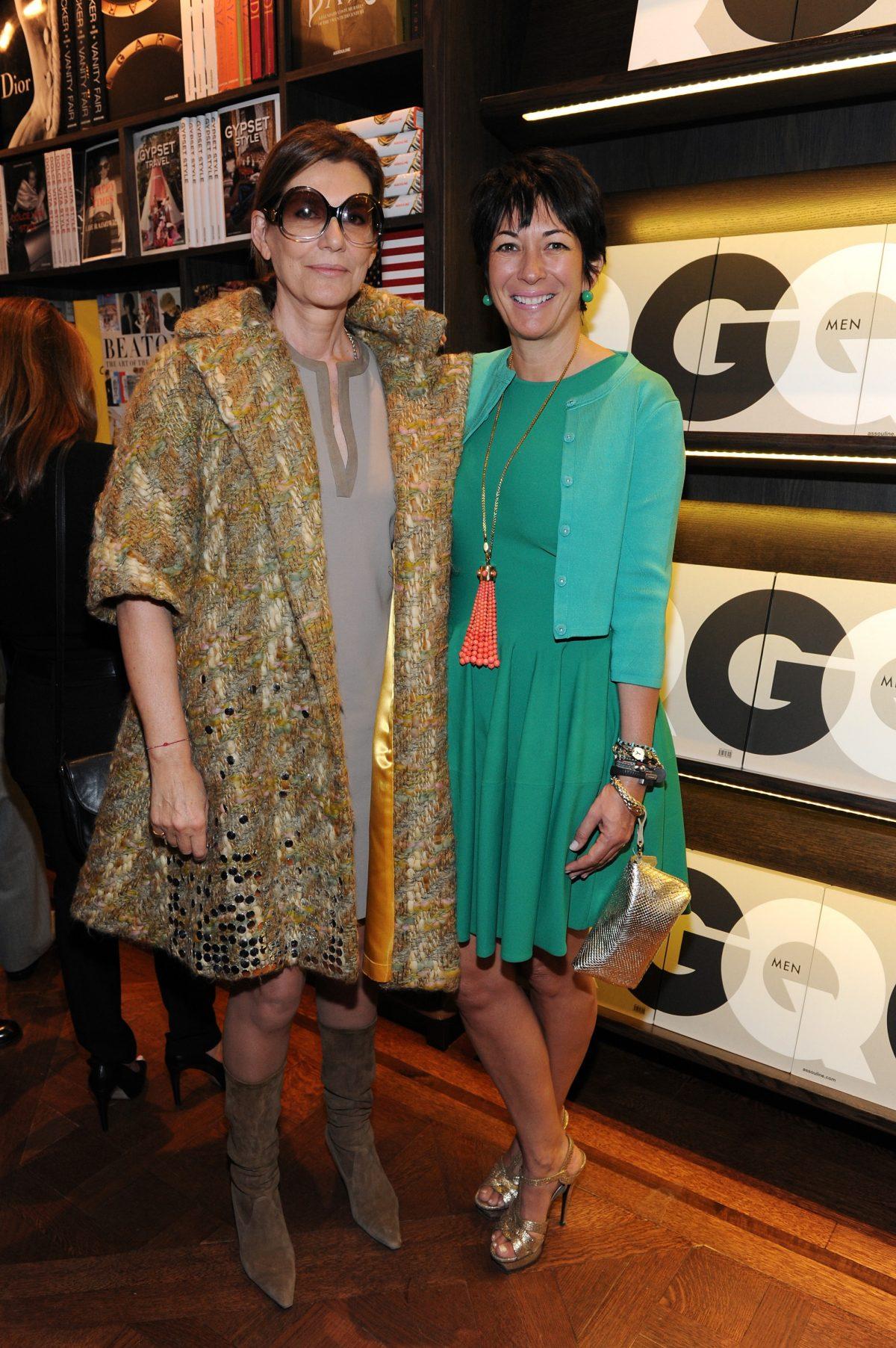 Martine Assouline and Ghislaine Maxwell attend an event at The Plaza in New York City on Oct. 24, 2013. (Craig Barritt/Getty Images for Assouline)