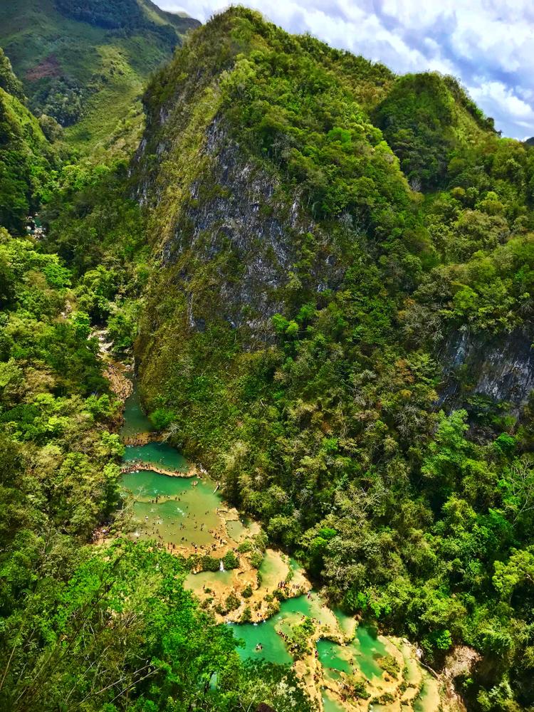 The view of Semuc Champey from El Mirador, in Guatemala. (Shutterstock)