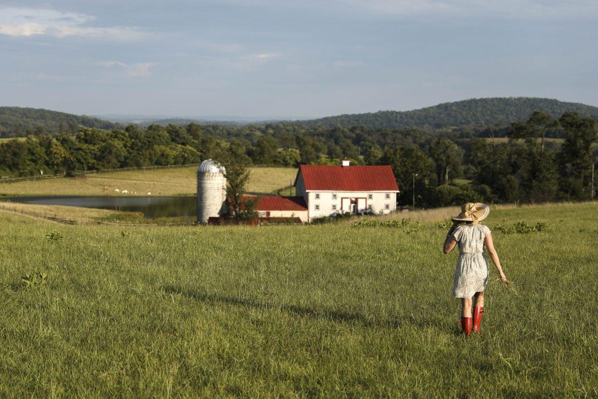 Martha Boneta on Liberty Farm in Virginia. (Samira Bouaou/The Epoch Times)