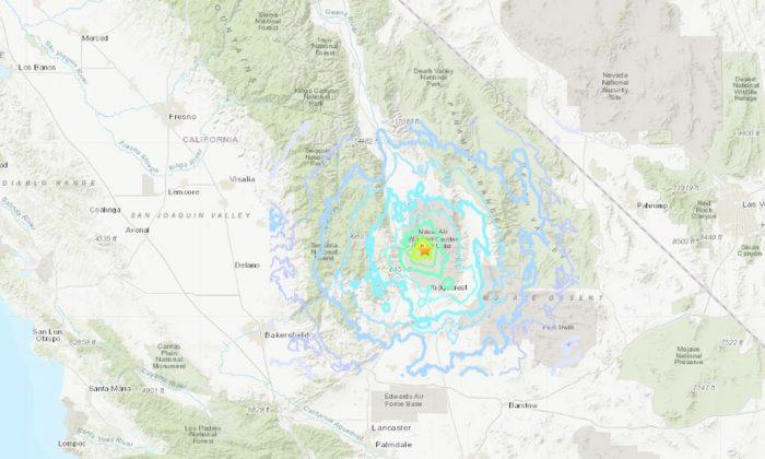 USGS: 5.0 Magnitude Earthquake Hits Near Ridgecrest, California