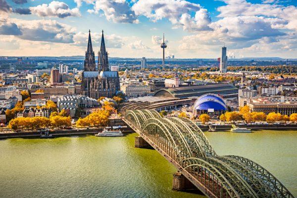 An aerial view of Cologne. (Shutterstock)
