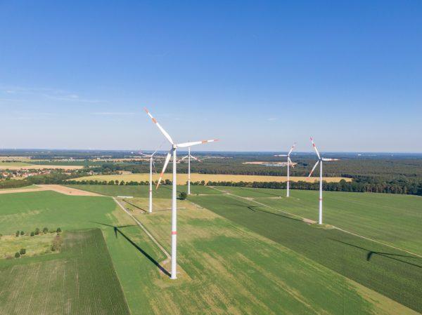 Fields and wind turbines in eastern Germany. (Shutterstock)