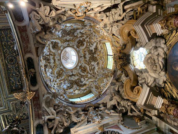 Ornate details inside the Basilica of Santissima Annunziata. (Kristine Jannuzzi)