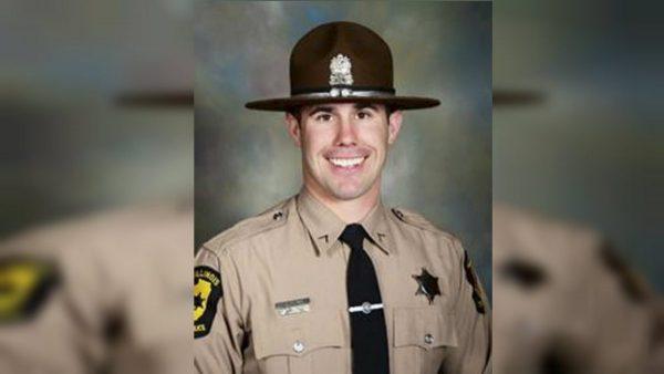 Illinois State Trooper Nicholas Hopkins. Hopkins an Illinois State Police trooper died from wounds suffered while executing a search warrant in East St. Louis early on Aug. 23, 2019. (Illinois State Police via AP)