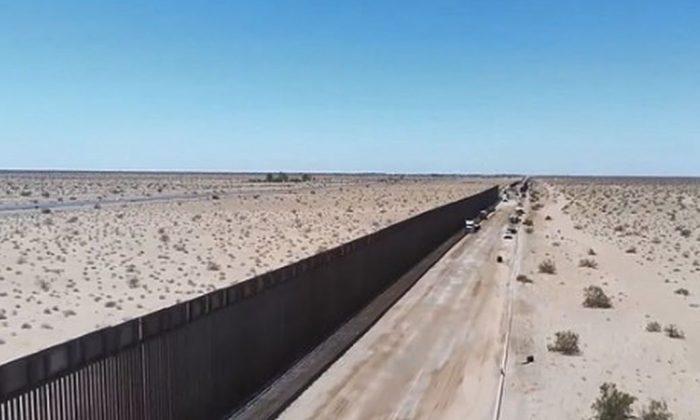 Border Patrol Unveils 60 Miles of US-Mexico Border Wall in Drone Footage