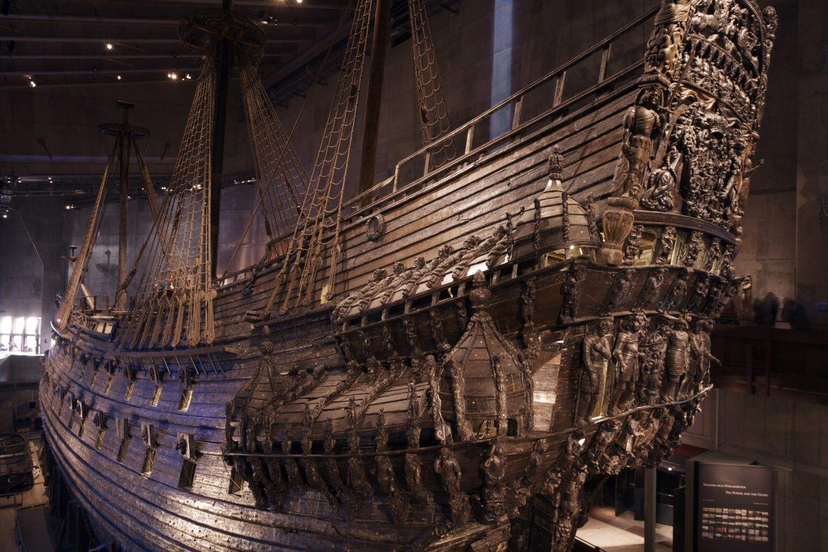 The warship Vasa took its first and last voyage on Aug. 10, 1628. (Ola Ericson/imagebank.sweden.se)