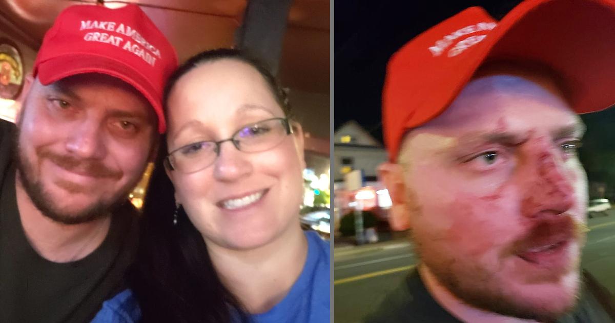Man and Woman Arrested After Punching Trump Supporter Wearing MAGA Hat