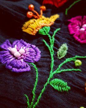 Details of embroidery work. (Courtesy of Anda Suman)