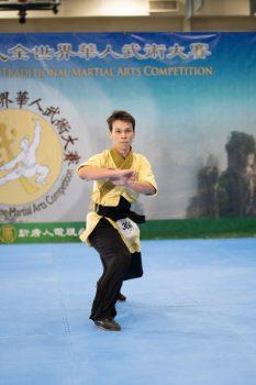 Eike Andreas Opfermann in the NTD Wushu Competition on Aug. 25, 2019. (Dai Bing/The Epoch Times)