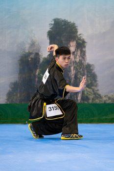 Zhuang Zongting, 17, won a gold medal in the 6th New Tang Dynasty Wushu Competition. (Dai Bing/The Epoch Times)
