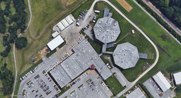 A bird's eye view of Washington County Detention Center. (Screenshot/Google Maps)