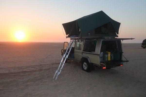 Sunrise in the Namibian desert. (Kevin Revolinski)