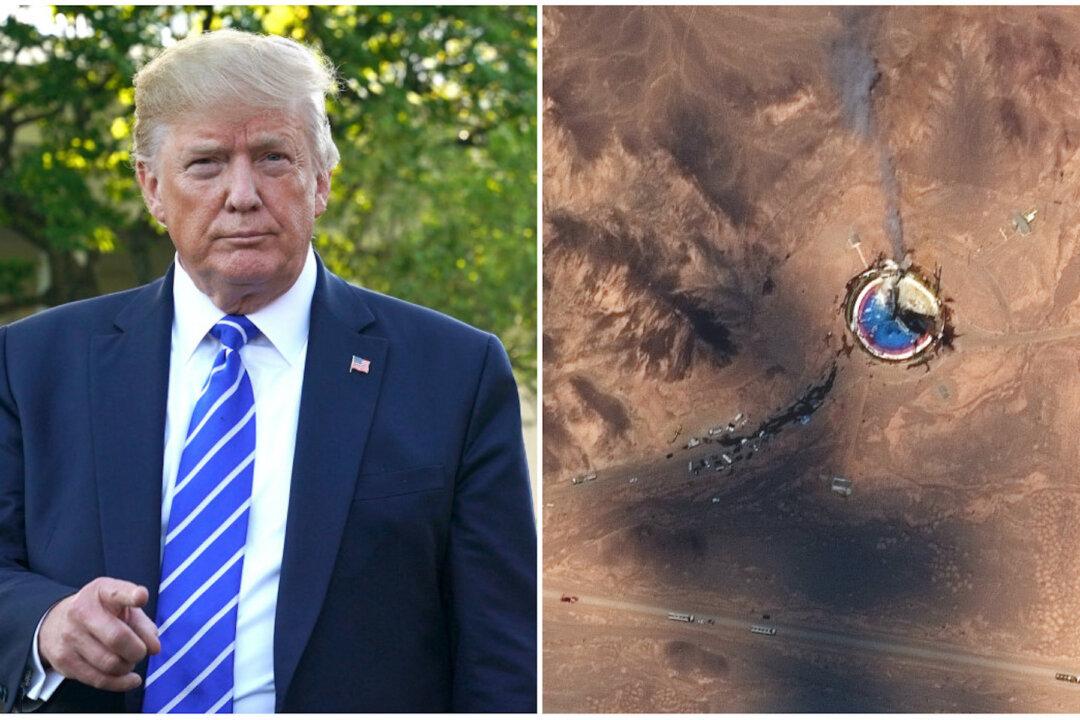 Trump Backs His Tweet That Features Photo of Failed Iranian Satellite Launch