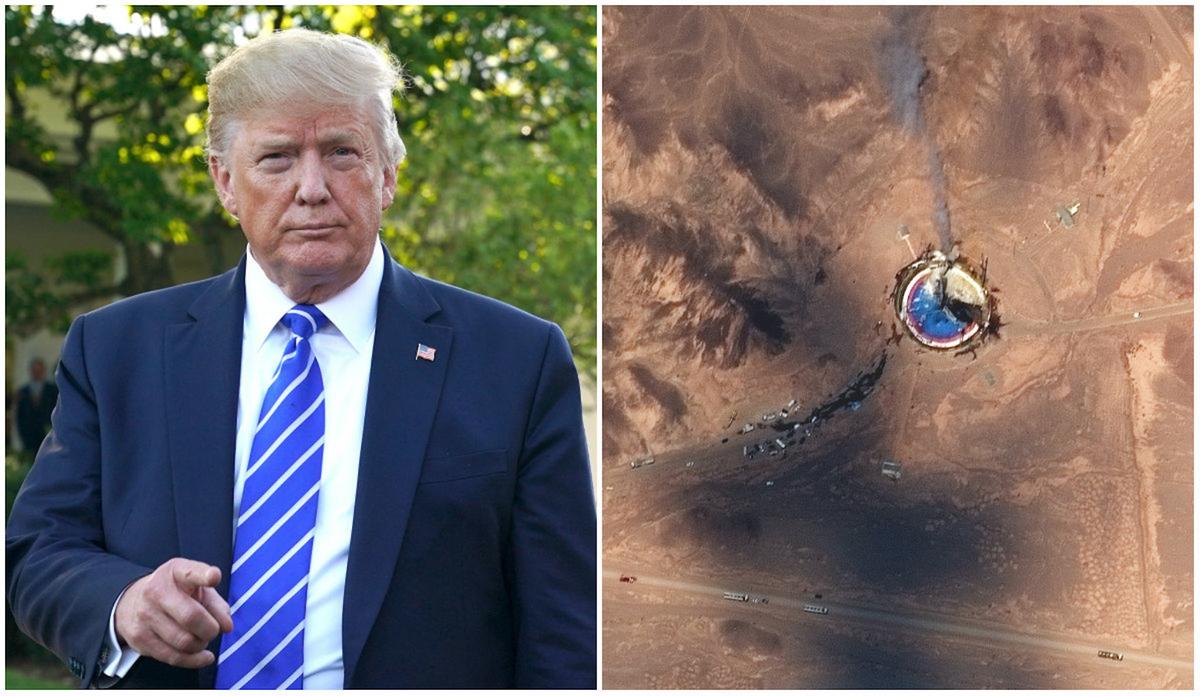 Trump Backs His Tweet That Features Photo of Failed Iranian Satellite Launch