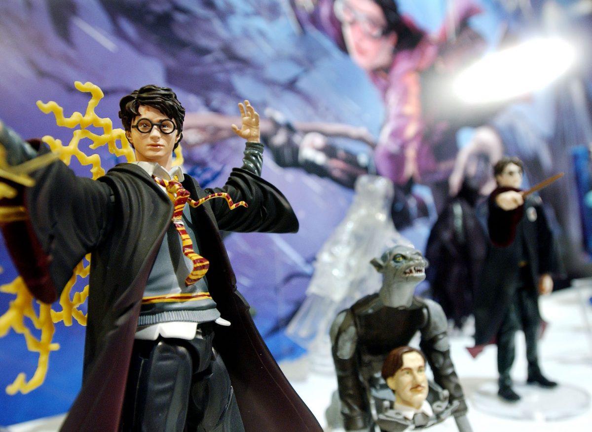 Mattel's Harry Potter action figures are displayed at the Mattel showroom at the 2004 Toy Fair in New York City on Feb. 15, 2004. (Stephen Chernin/Getty Images)