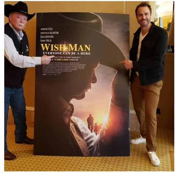 Frank Shankwitz (L) with actor Andrew Steel who plays Shankwitz in the film "Wish Man." (Courtesy of Frank Shankwitz)
