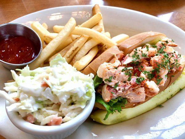 Lobster roll at West Street Cafe in Bar Harbor, Maine. (Ron Stern)