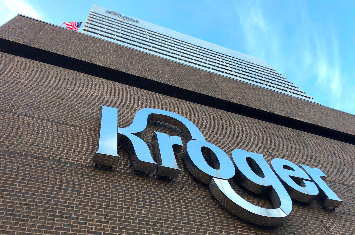 The Kroger supermarket chain's headquarters is shown in Cincinnati, Ohio, on June 28, 2018. (Reuters/Lisa Baertlein/File Photo)