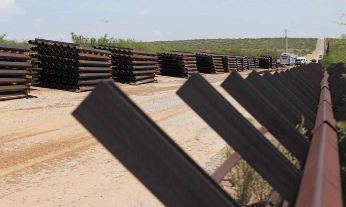 A portion of the wall under construction on the U.S.-Mexico border seen from Chihuahua State in Mexico, some 62 miles (100 km) from the city of Ciudad Juarez, on Aug. 28, 2019. (Herika Martinez/AFP/Getty Images)