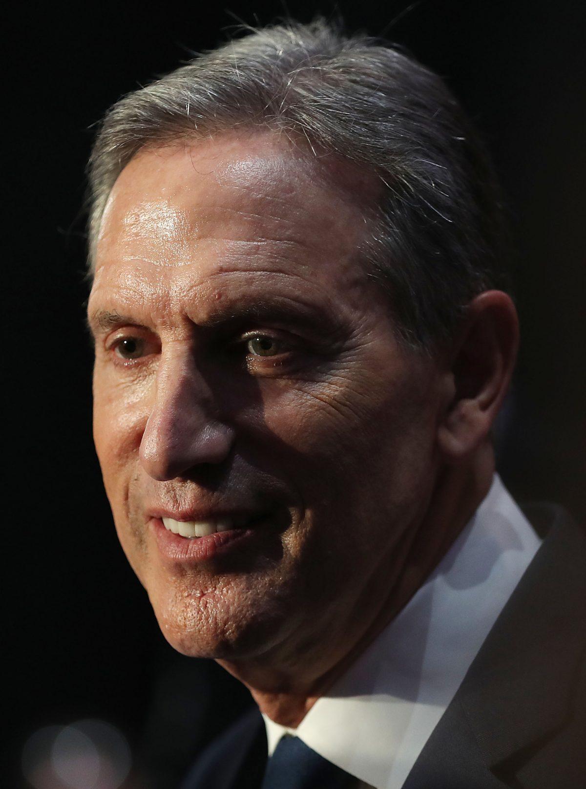 Former Starbucks CEO Howard Schultz speaks during a stop at Miami Dade College as he seeks a possible independent presidency run in Miami, Fla., on March 13, 2019. (Joe Raedle/Getty Images)