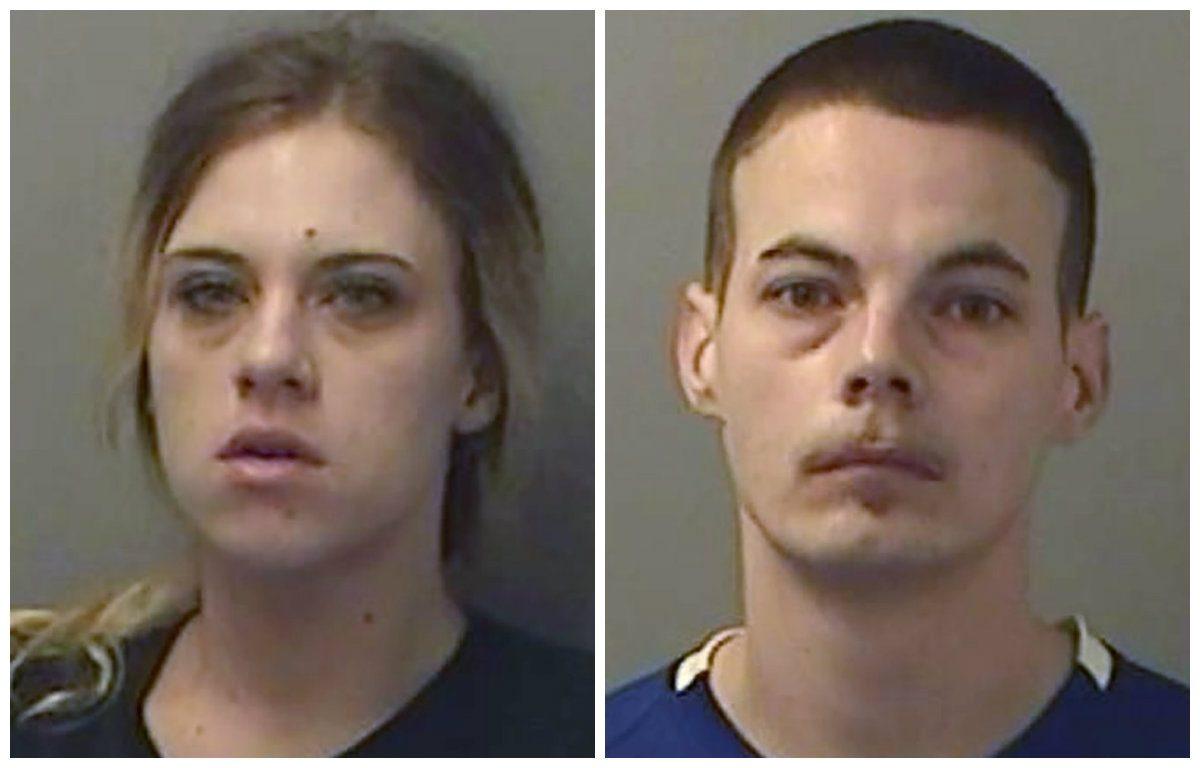 Stephanie Harvell (L) and Mitchell Arnswald. (Bay County Sheriff's office via AP)