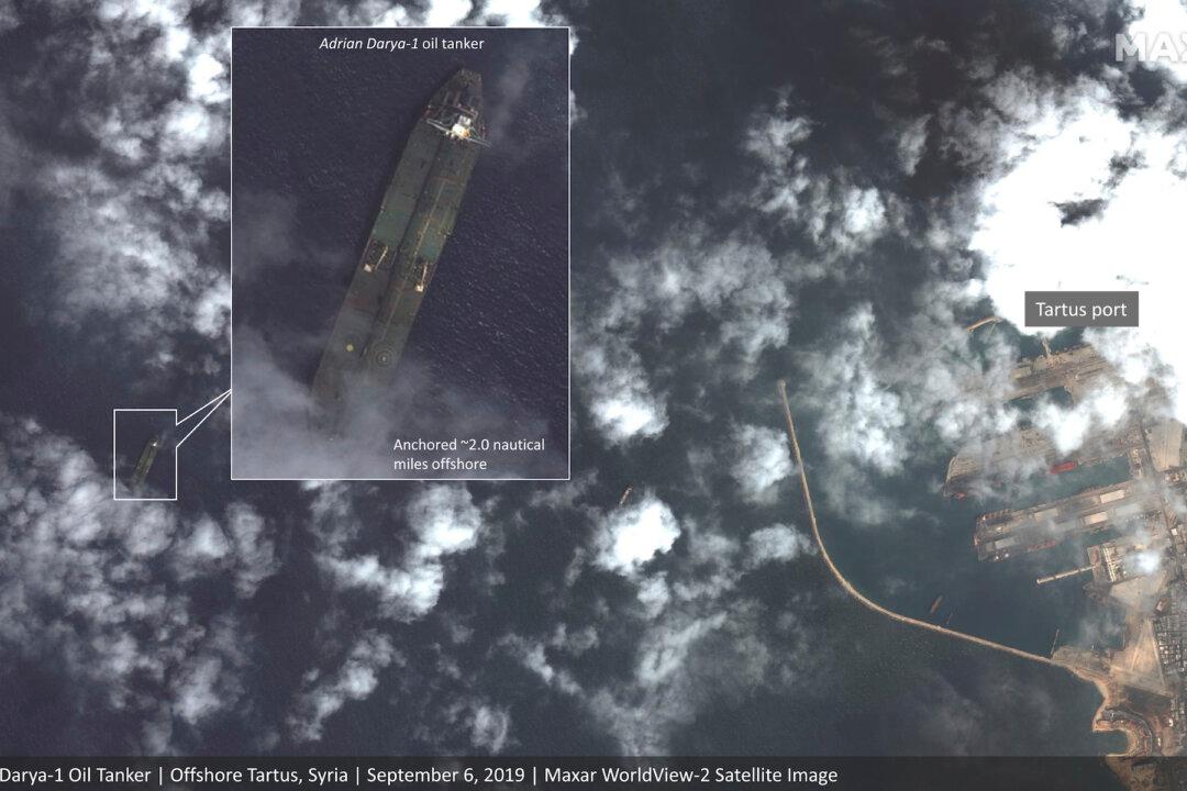 Satellite Images Show Iran Oil Tanker Sought by US Off Syria