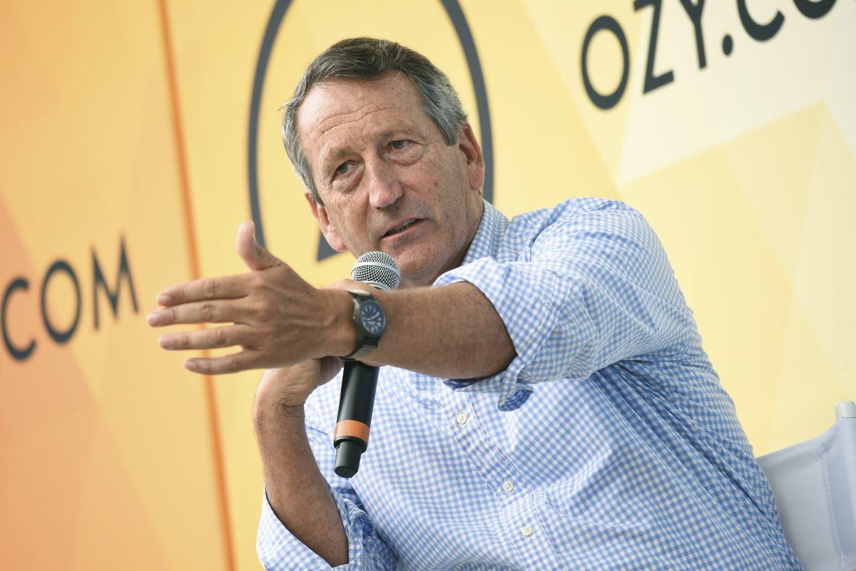 Republican politician Mark Sanford speaks at OZY Fest in Central Park in New York on July 21, 2018. (Evan Agostini/Invision/AP)